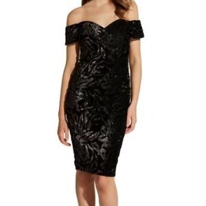 Bardot Sequin Off the Shoulder Dress